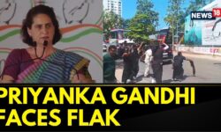 Congress MP Priyanka Gandhi Shown Black Flags By CPM Workers In Kerala | Kerala News | News18