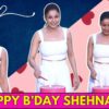 Shehnaaz Gill Celebrates Her 32thBirthday With Fans & Paparazzi, Looks Pretty As A Picture In White