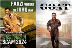 'Fake Voters', 'G.O.A.T': BJP And AAP Engage In War Of Posters Ahead Of Delhi Polls