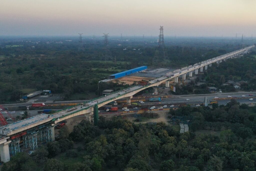 210-Metre Bridge Over NH-48 Completed for Mumbai-Ahmedabad Bullet Train Project