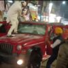 Jaipur Police Officer's Son Rams Thar Into Sikh Procession, Mob Vandalises Jeep | Video