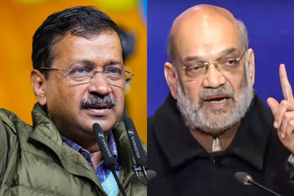 'Kejriwal Lying To Get Votes': Amit Shah Calls AAP 'Avaidh Aamdaniwali Party'