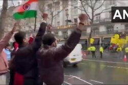 Indian Diaspora Vs Pro-Khalistan Mob Outside Indian High Commission In London | Watch