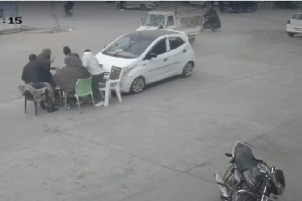 On Cam: Haryana Man Loses Control Of Car, Runs Over 5 Sitting By Roadside