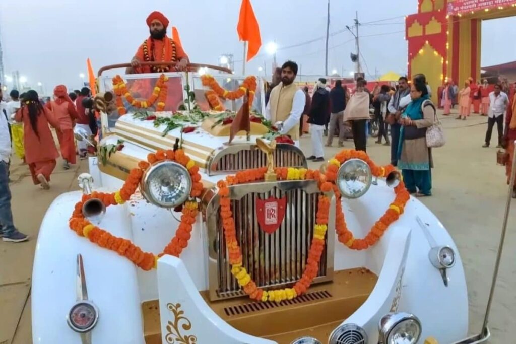 Hot Wheels At Maha Kumbh: From Vintage Rolls-Royce To Saffron Audi, Sadhus Turn Heads In Luxury Cars