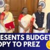 Finance Minister Nirmala Sitharaman presents Copy Of Budget To President Murmu | Budget 2025