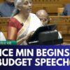 Finance Minister Nirmala Sitharaman Begins Her Budget Speech | Budget 2025 | Union Budget | News18