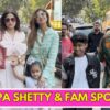 Shilpa Shetty, Raj Kundra & Fam Step Out To Celebrate Shamita Shetty's 46th Birthday| WATCH