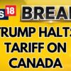 US President Donald Trump Halts Tariff On Mexico, Canada For 30 Days | Trump Tariff | News18