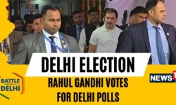 Delhi Elections 2025 | LoP Rahul Gandhi Casts His Vote | Congress Vs BJP Vs AAP | Delhi Polls