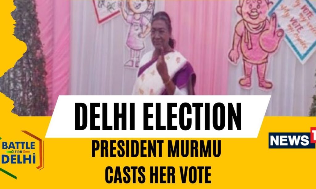 Delhi Elections 2025 | President Murmu Casts Her Vote | Delhi Polls 2025 | English News | News18