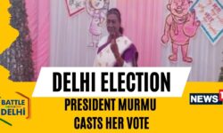 Delhi Elections 2025 | President Murmu Casts Her Vote | Delhi Polls 2025 | English News | News18