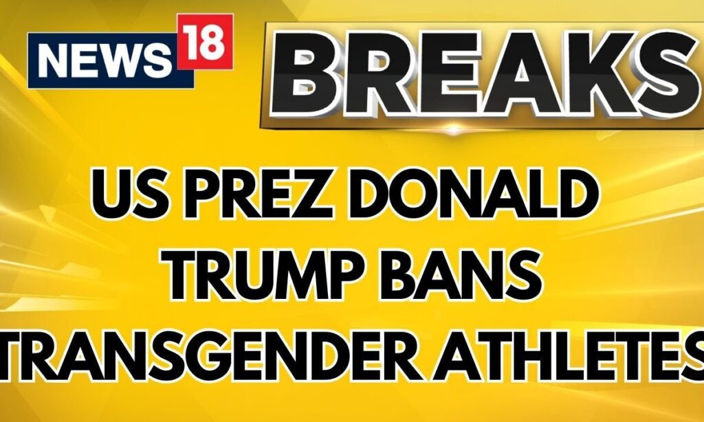 U.S. President Donald Trump Signs An Executive Order TO Ban Transgender Athletes | U.S. News