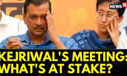 Arvind Kejriwal's Strategic Meet Amid Delhi Election Results | AAP's Next Move | Delhi Elections