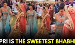 Priyanka Chopra Helps Her Bhabhi Neelam Upadhyaya Up The Mandap, Untangles Her Dupatta | WATCH