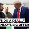 Zelensky Offers "Rich Ukraine" to Trump to Keep Russia at Bay, Toretsk "Seized", Kim's Army Returns