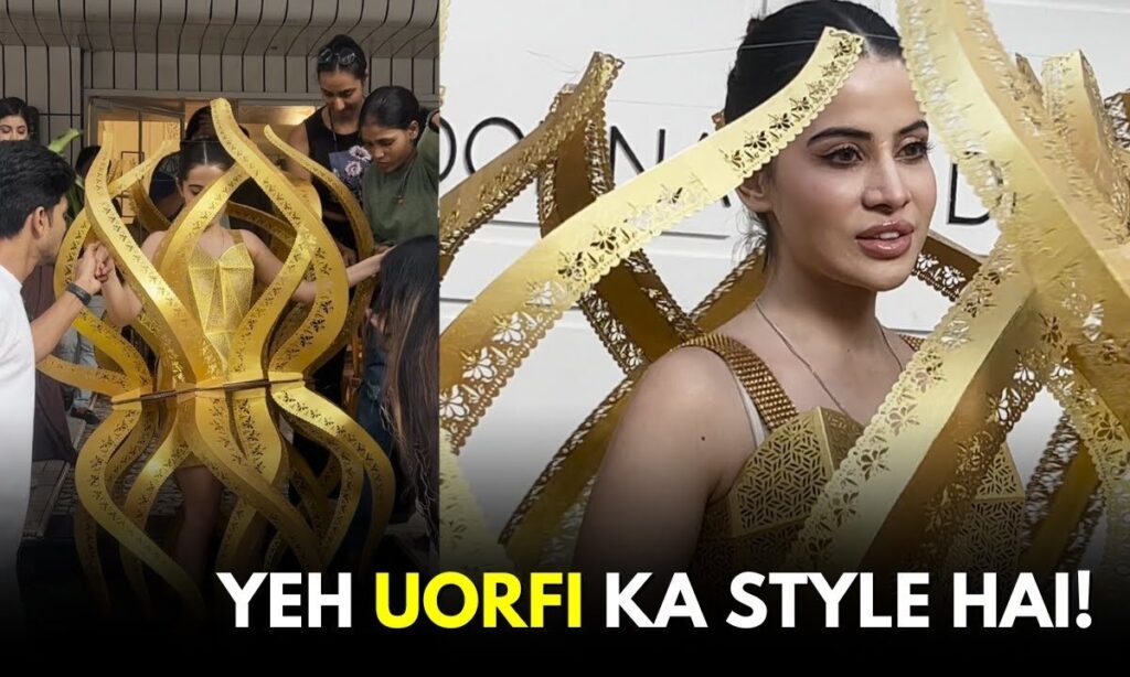 Uorfi Javed Dresses Up As Fire, Says Her Dress Is Inspired By 'Sati' I WATCH