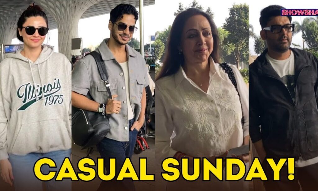 Hema Malini, Ishaan Khatter, Kapil Sharma & More Celebs Sport Casual Looks As They Fly Out | WATCH