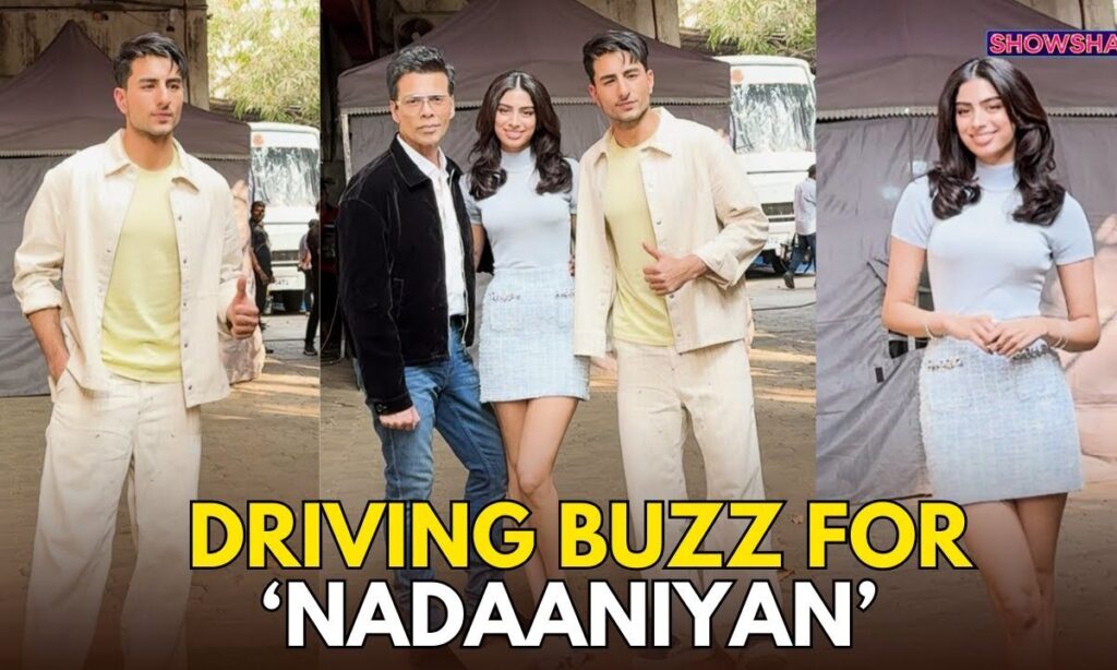Karan Johar Promotes 'Nadaaniyan' With Star Kids Ibrahim Ali Khan & Khushi Kapoor | WATCH