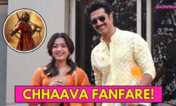 Vicky Kaushal & Rashmika Mandanna Promote ‘Chhaava’ Amid Massive Fanfare In Mumbai | WATCH
