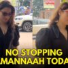 Tamannaah Bhatia Refuses To Stop & Pose For The Paps As She Steps Out In A Gorgeous Black Dress