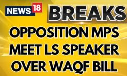 Opposition MPs Meet LS Speaker & RS Chairman: Waqf Bill Dissent Notes Row | Parliament News Today