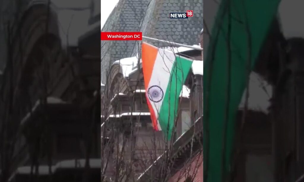 Indian Flag Flies High at Blair House! | N18S | #trending