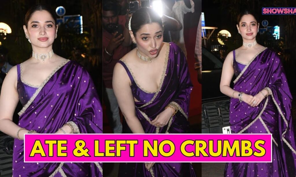 Tamannaah Bhatia Oozes Glam In A Regal Purple Drape & We CAN'T Get Enough Of IT | WATCH