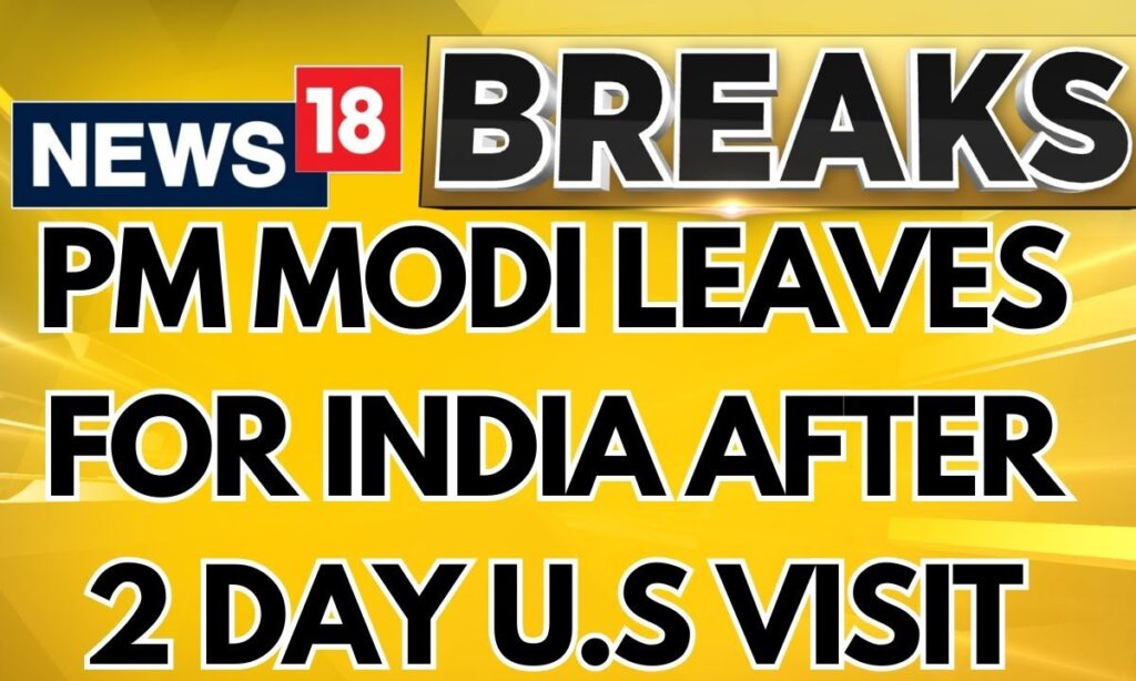 PM Modi Departs For India After His Mega Two Day United States Of America Visit | PM Modi | News18