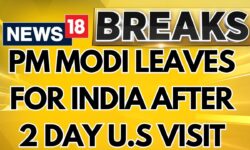 PM Modi Departs For India After His Mega Two Day United States Of America Visit | PM Modi | News18