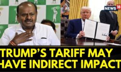 Union Minister H.D Kumaraswamy Comments On US President Donald Trump's Tariff Announcement | News18