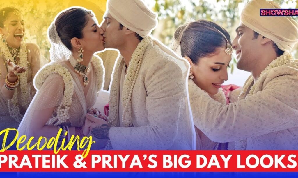 Prateik Babbar & Priya Banerjee Dazzle In Ivory Tarun Tahiliani Ensembles For Their Wedding