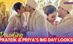 Prateik Babbar & Priya Banerjee Dazzle In Ivory Tarun Tahiliani Ensembles For Their Wedding