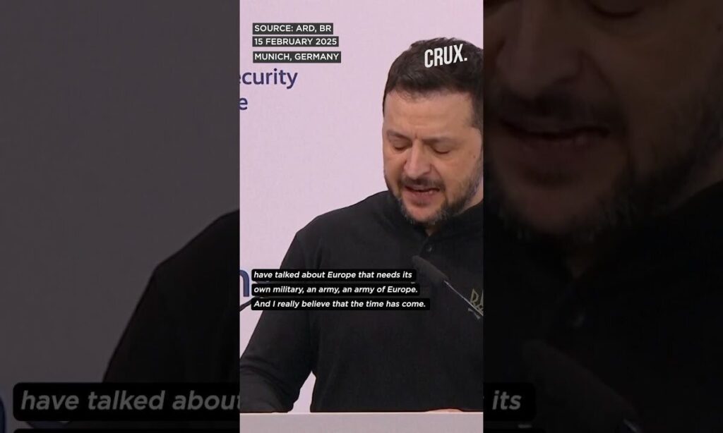 ‘Europe Needs Its Own Army’ Zelensky Says Trump Sidelined Bloc In Talks With Putin