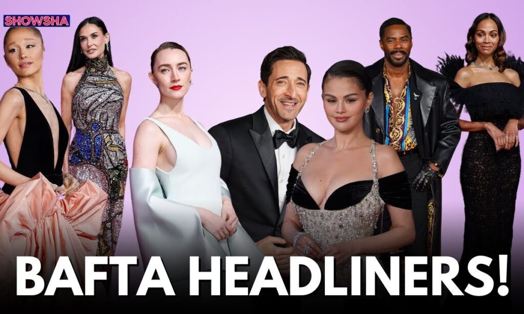 Selena Gomez, Demi Moore, Ralph Fiennes, Zoe Saldaña, Ariana Grande, Adrien Brody Arrive At BAFTA