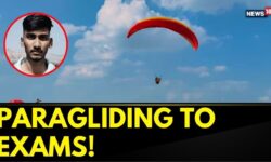 Mumbai Student Reaches Exam Centre in Style | Daredevil Student Takes Paragliding to the Next Level