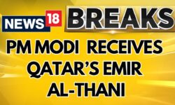 PM Modi Receives Qatar's Emir Al-Thani in New Delhi | Qatar Emir in India | English News | News18