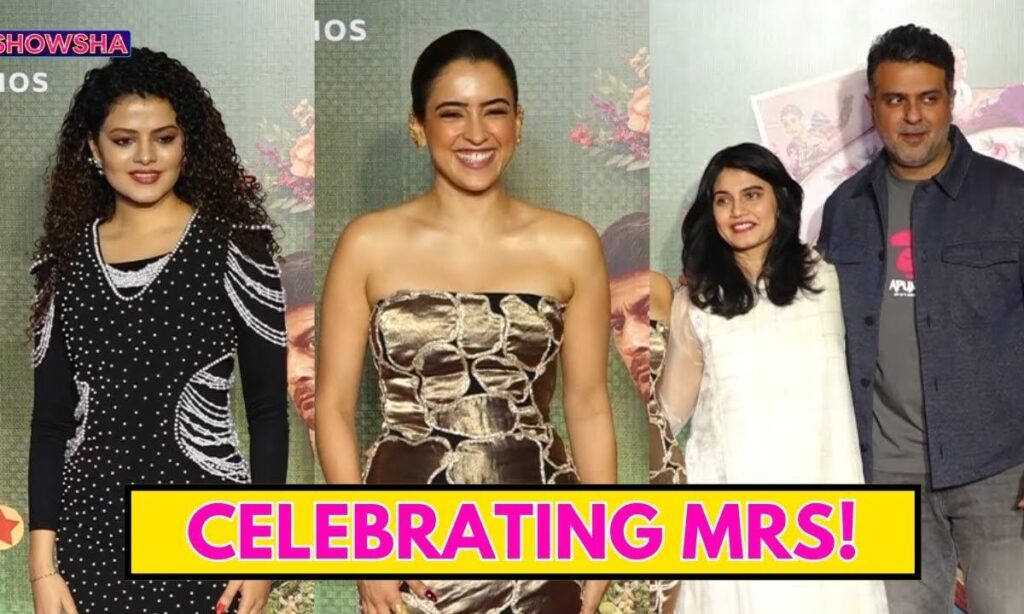 Sanya Malhotra, Palak Muchhal & Many MORE Celebs Attend 'Mrs' Success Party | WATCH