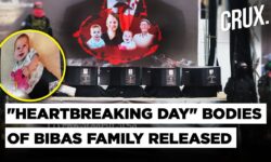 Hamas Displays Coffins On Stage Before Handing Over Bodies Of Bibas Family & Oded Lifshitz To Israel