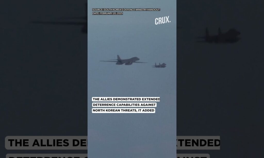 US B-1B Bomber Joins South Korea Drills, North Says It ‘Won’t Sit Idle’
