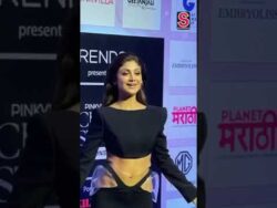 Fashion Icon Shilpa Shetty Looks Glamorous In A Unique Cut Black Outfit | Bollywood | N18S