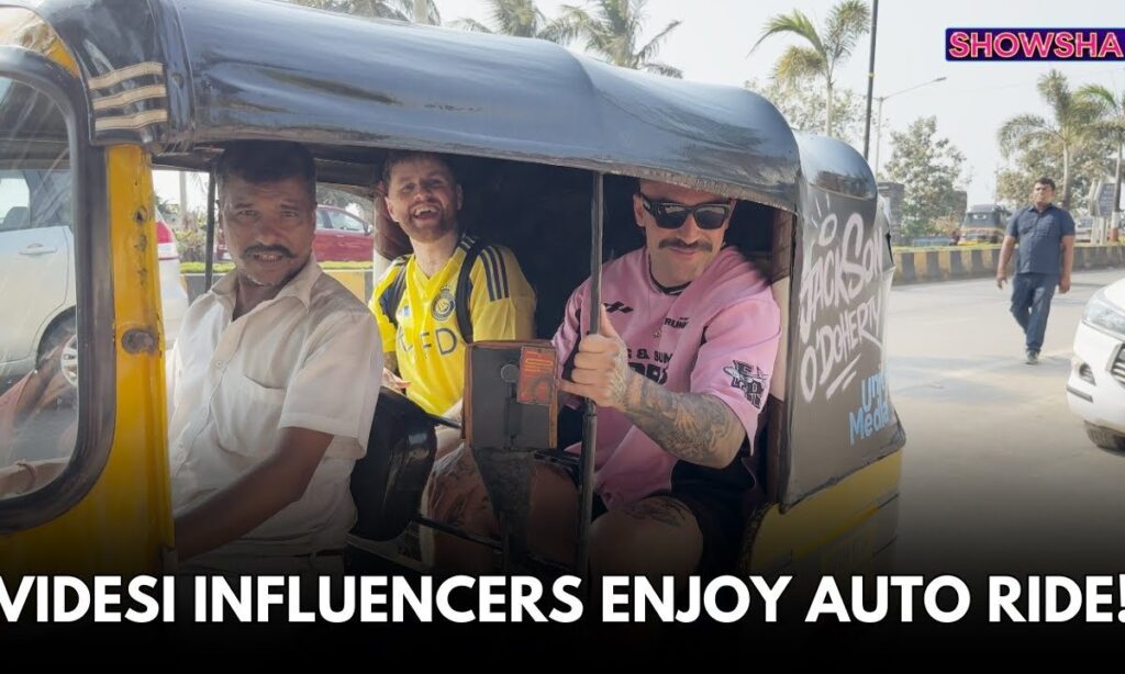 Global Influencers Kristen Hanby & Jackson O'Doherty Take A Desi Rickshaw Ride In Bandra!
