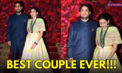 Shloka Mehta Stuns In A Modern Lehenga Set As She Poses With Akash Ambani At Aadar-Alekha's Wedding