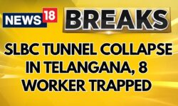 Workers Feared Trapped As Tunnel Roof Collapses In Telangana, PM Modi Dials CM Revanth Reddy |News18