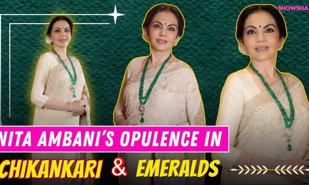 Nita Ambani Redefines Elegance In A Chikankari Saree & Emerald Jewellery | DECODED