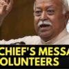 RSS Chief Bhagwat's Message To RSS Volunteers, Calls For Unity Among All Social Groups | News18