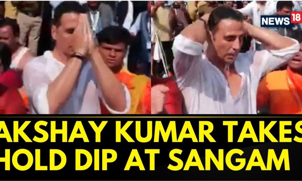 Actor Akshay Kumar Visited Maha Kumbh In Prayagraj And Took A Holy Dip At The Triveni Sangam | N18K