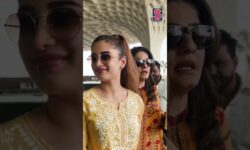 Stylish Mother-Daughter Duo Raveena & Rasha Spotted At Airport