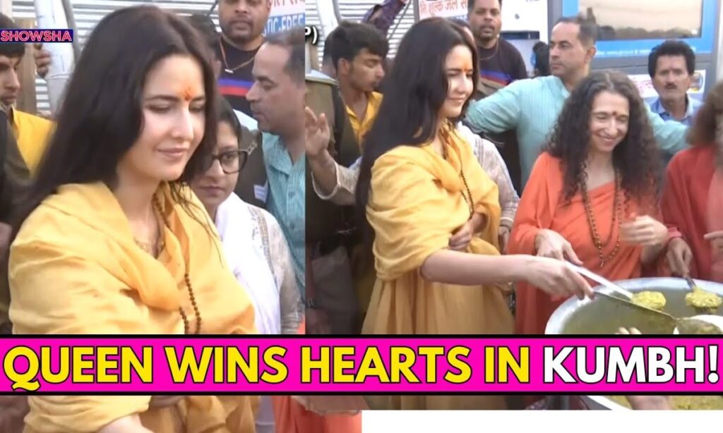 Katrina Kaif Wins Hearts As She Distributes Prasad To Devotees At Maha Kumbh Mela | WATCH