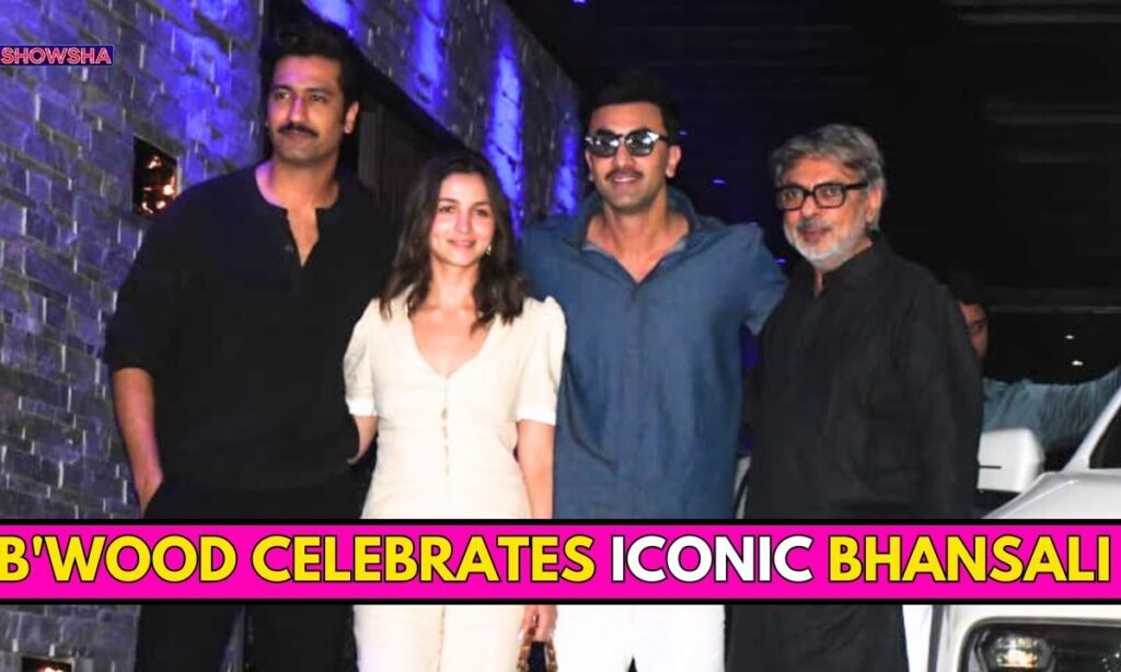 Ranbir Kapoor-Vicky Kaushal Share A Hug, Alia Bhatt Poses With Sanjay Leela Bhansali At B'Day Bash